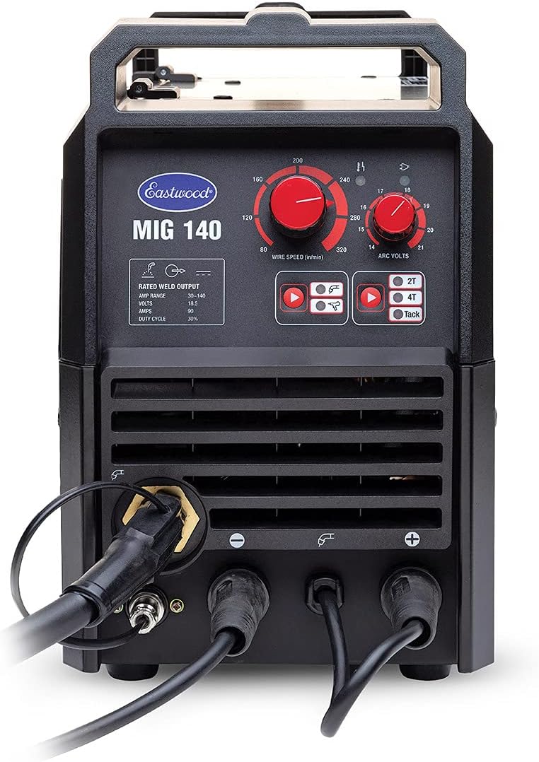 Eastwood 140 Amp MIG Welder 120V Tweco-Style Torch Unit for Metal & Thin Steel
