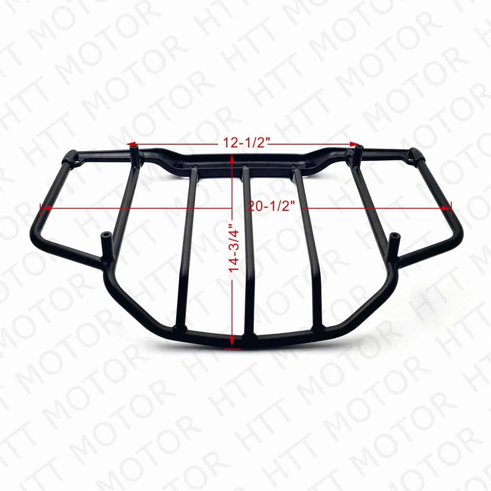 Flat Black Luggage Rack For Harley Air Wing Tour Pak Trunk Pack 1993-2013
