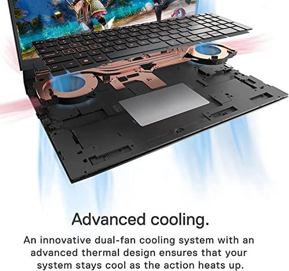 Dell 2023 G15 15.6" 120Hz FHD Gaming Laptop 14-Core Intel i7-12700H 32GB DDR5 2TB NVMe SSD NVIDIA GeForce RTX 3060 6GB GDDR6 Thunderbolt4 HDMI2.1 WiFi AX BT RJ-45 Backlit KB Webcam Windows 10 Pro