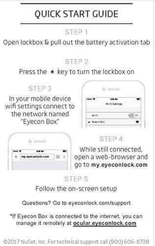 Nu-Set 7080-3 Eyecon WiFi-Enabled Smart Lock Box Sharing for Home, Commercial Use, Real Estate, or Vacation rental-manage Acces