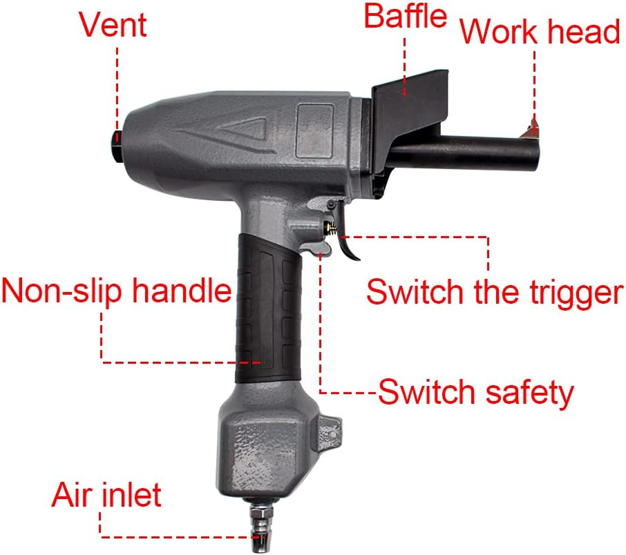 top-tool Pneumatic Nail Puller Wood Plank 1.7-3.5MM Air Nail Remover 0.45-0.75Mpa