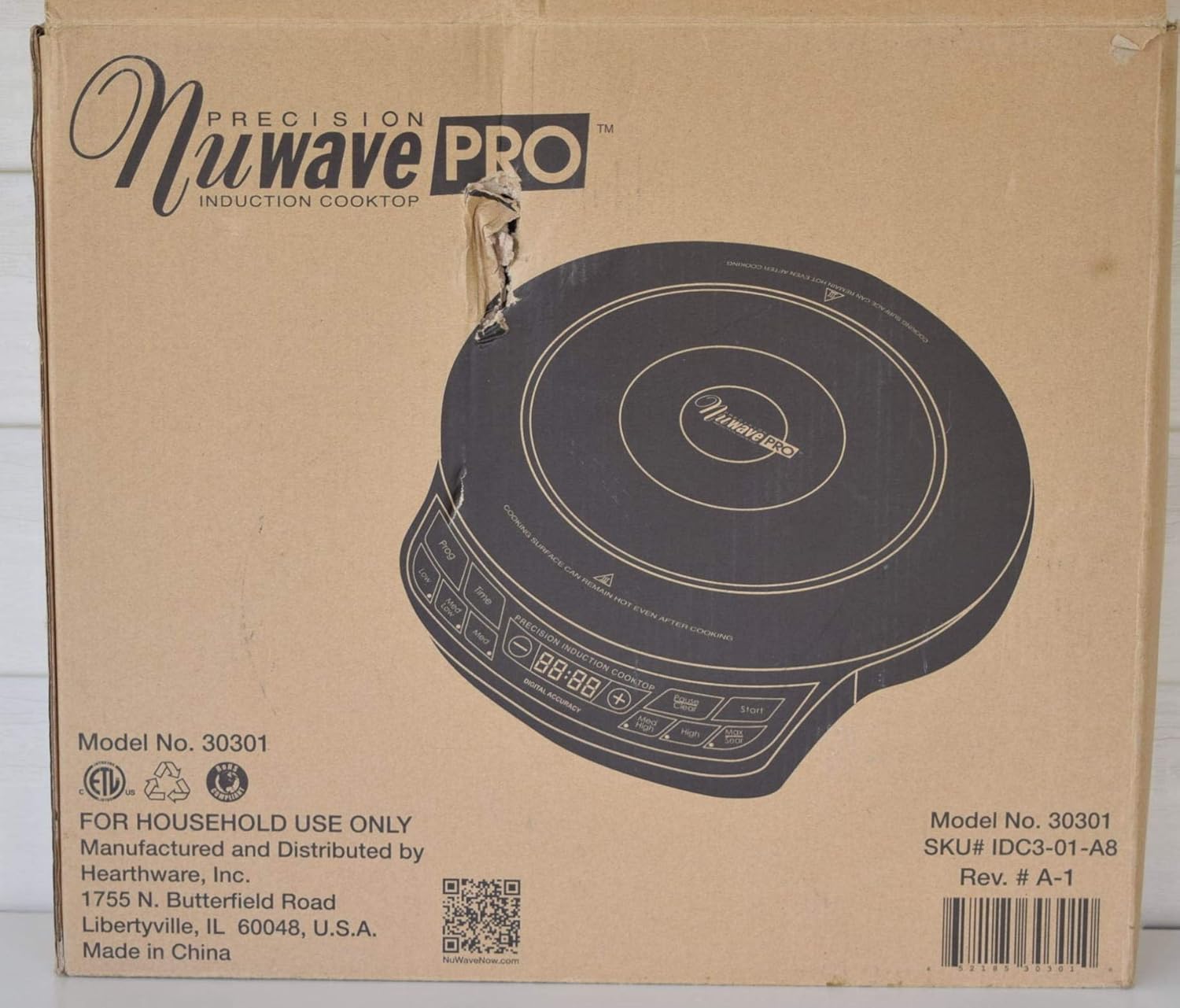 NuWave Pro Precision Induction Induction Cooktop PIC Model 30301