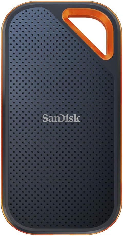 SanDisk 1TB Extreme PRO Portable SSD - Up to 2000MB/s - USB-C, USB 3.2 Gen 2x2 - External Solid State Drive - SDSSDE81-1T00-G25,Black