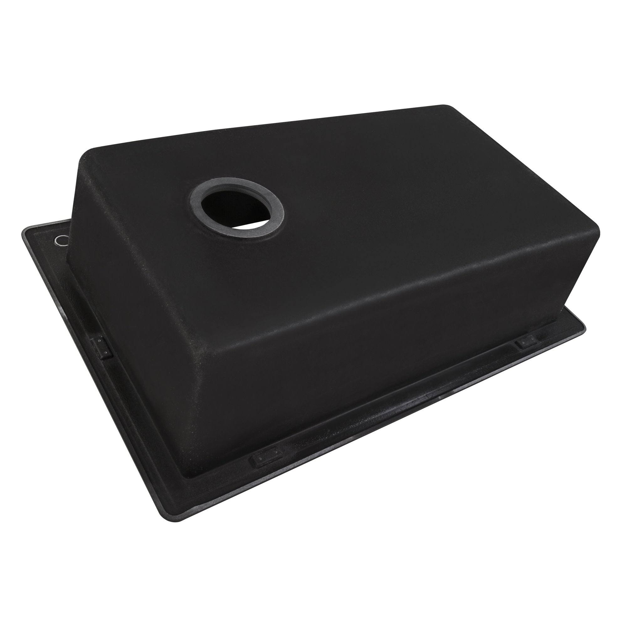 Ruvati 33x22 x 22x22 Granite Composite Drop-in Single Bowl Kitchen Sink - RVG1033, Catalina Blue