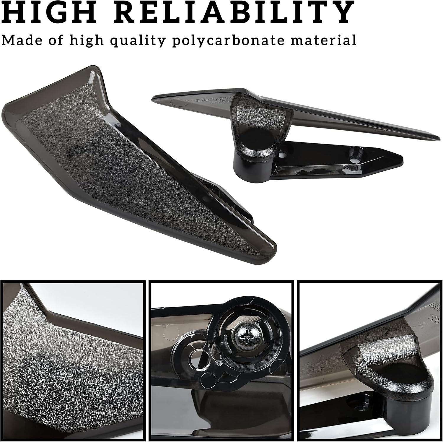 Side Air Deflectors Windshield for Can-Am Spyder RT 20-22, SAUTVS Adjustable Side Wind Deflectors Windscreen Wings for Can Am Spyder RT 2020-2022 Accessories (2PCS, Replace #219401040)