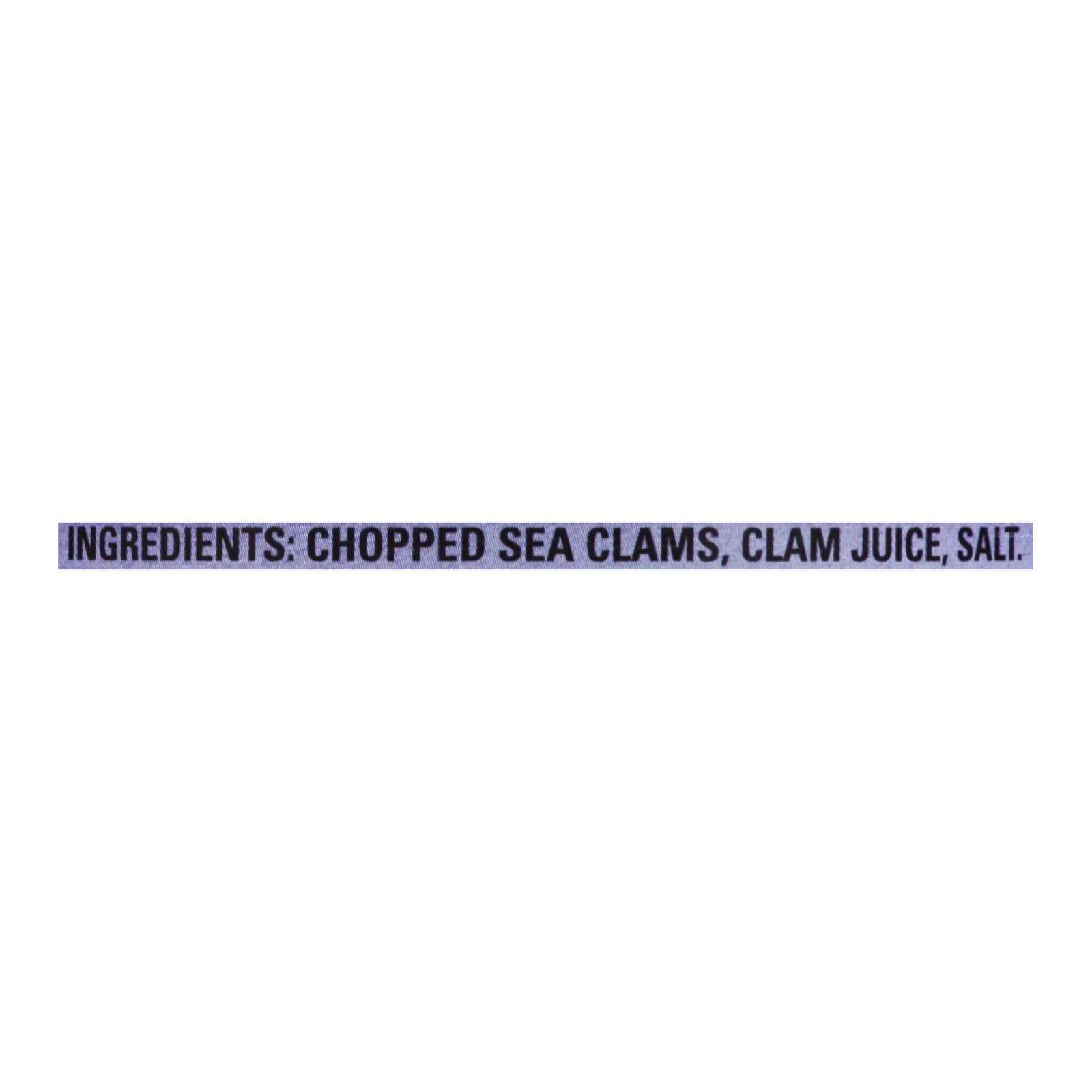 Natural Sea Wild Atlantic Surf Clams, Chopped - Case of 12 - 6.5 OZ
