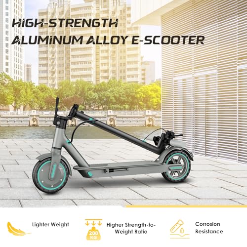Electric Scooter for Adults, 19Mph, 15/21 Miles Range, Aluminum Alloy E-Scooter with 8.5" Honeycomb Tire, Foldable Escooter with Dual Braking System and App Control