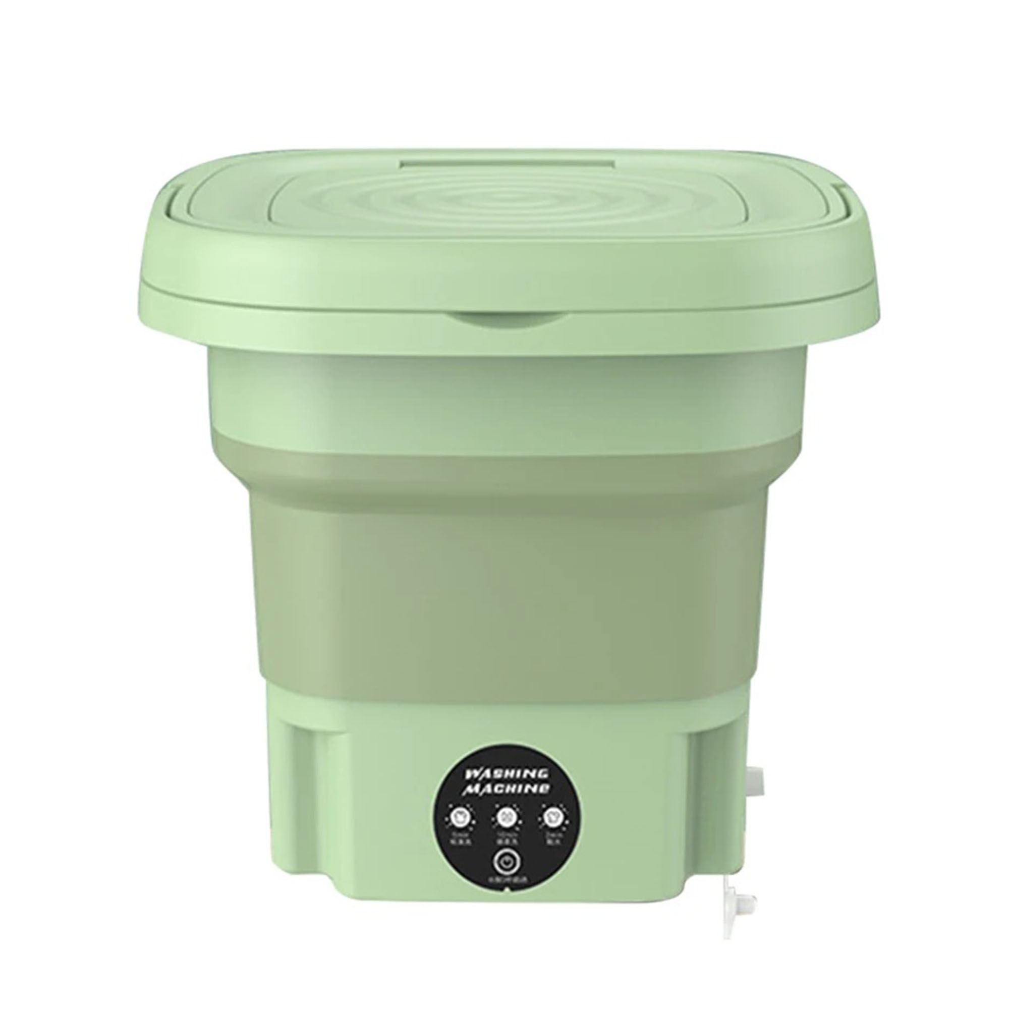 2023 New 8L High-Capacity Portable Washing Machine - Auto Environment-Friendly Cleaner for Underwear, Socks Features Deep Cleaning & Soft Spin Dry Modes! Ideal for Home Use(green）