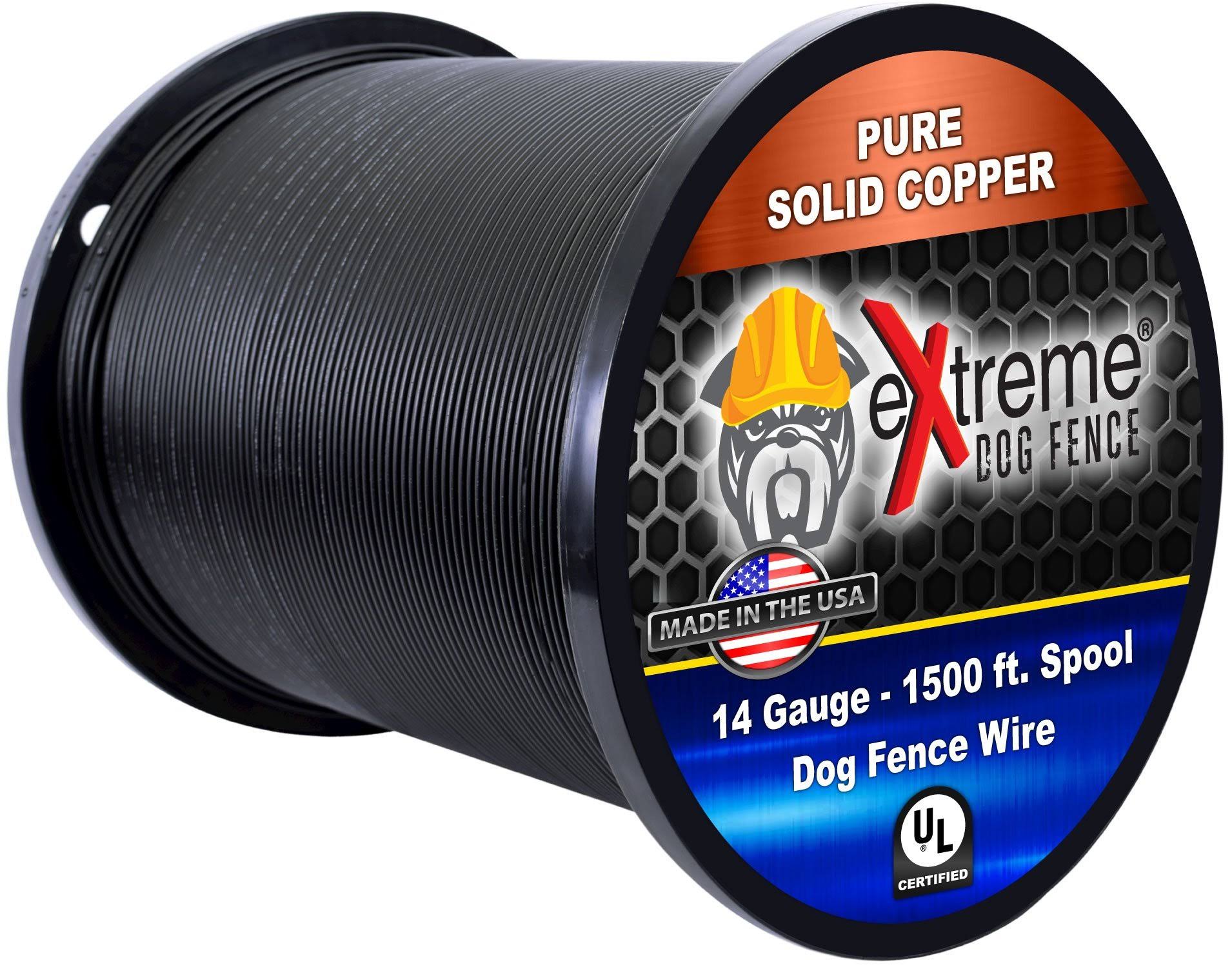 Extreme Dog Fence 14 Gauge Wire 1500 ft - Heavy Duty Pet Containment Wire Compatible with Every In-Ground Fence System for