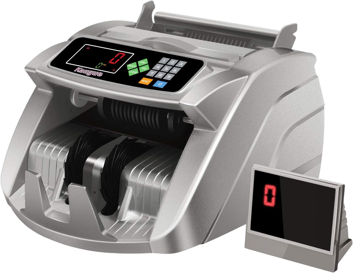 Money Counter Machine with UV/MG/IR/MT, Kaegue Bill Currency Counter Machine, Cash Counting Machine with 6 Modes, 1,000 Notes Per Minute, 100-240V, 2 Years Warranty (Standard)