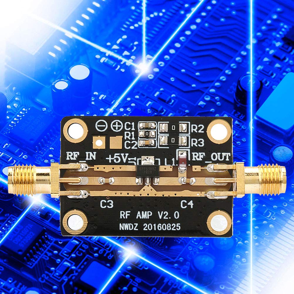 Low Noise Premium Ultra Bandwidth Amplifier LNA 0.05-4GHz NF=0.6dB RF FM HF VHF UHF WideBand Non Reflective Design Frequency Capability Ham Radio with High Isolation RF Amplifier