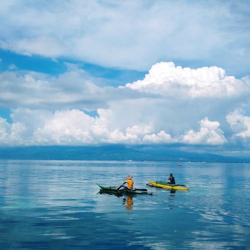 1 Person Inflatable Kayak Set Blow up Boat Adjustable Seats and Backrest, Air Pump and Carry Bag