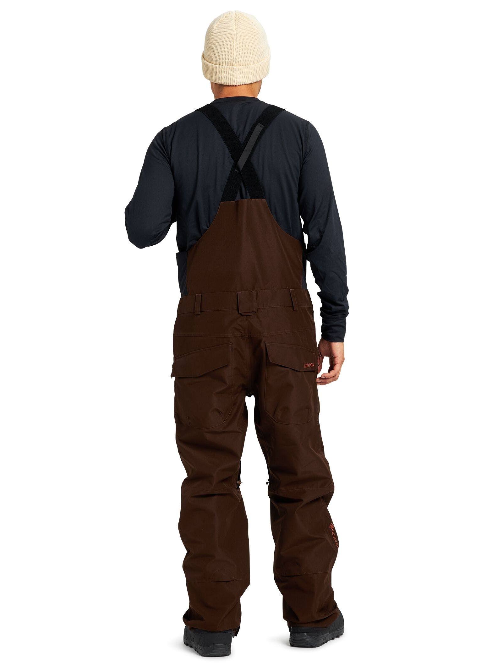 Burton Reserve GORE-TEX Bib Pant - Men&s Seal Brown, L