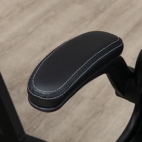 Vinsetto Big and Tall Executive Office Chair with Wide Seat, Computer Desk Chair with High Back Diamond Stitching, Adjustable Height & Swivel Wheels, Black