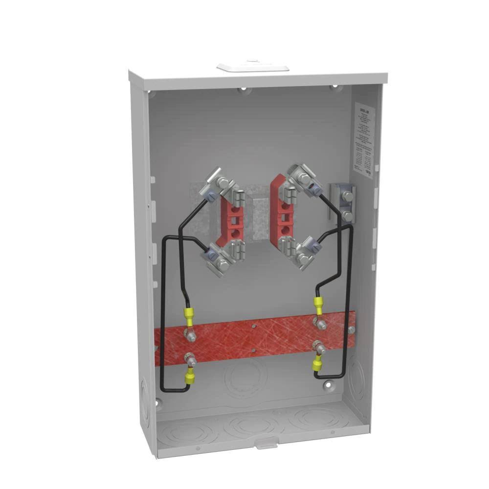 Milbank 200 Amp 4-Terminal Ringtype Link Bypass Overhead/Underground Meter Socket