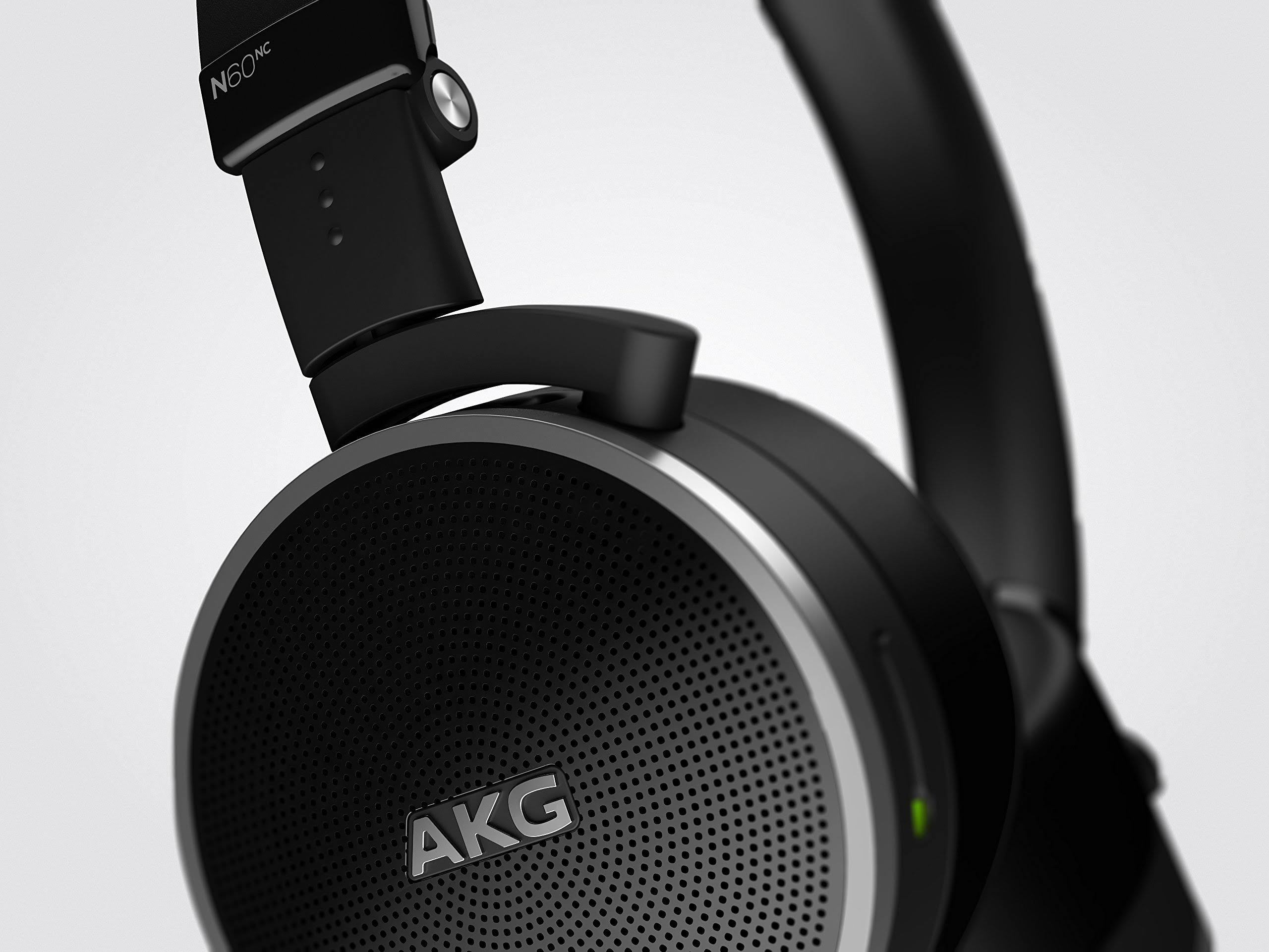 AKG N60NC Noise-Canceling On-Ear Headphones (Black)