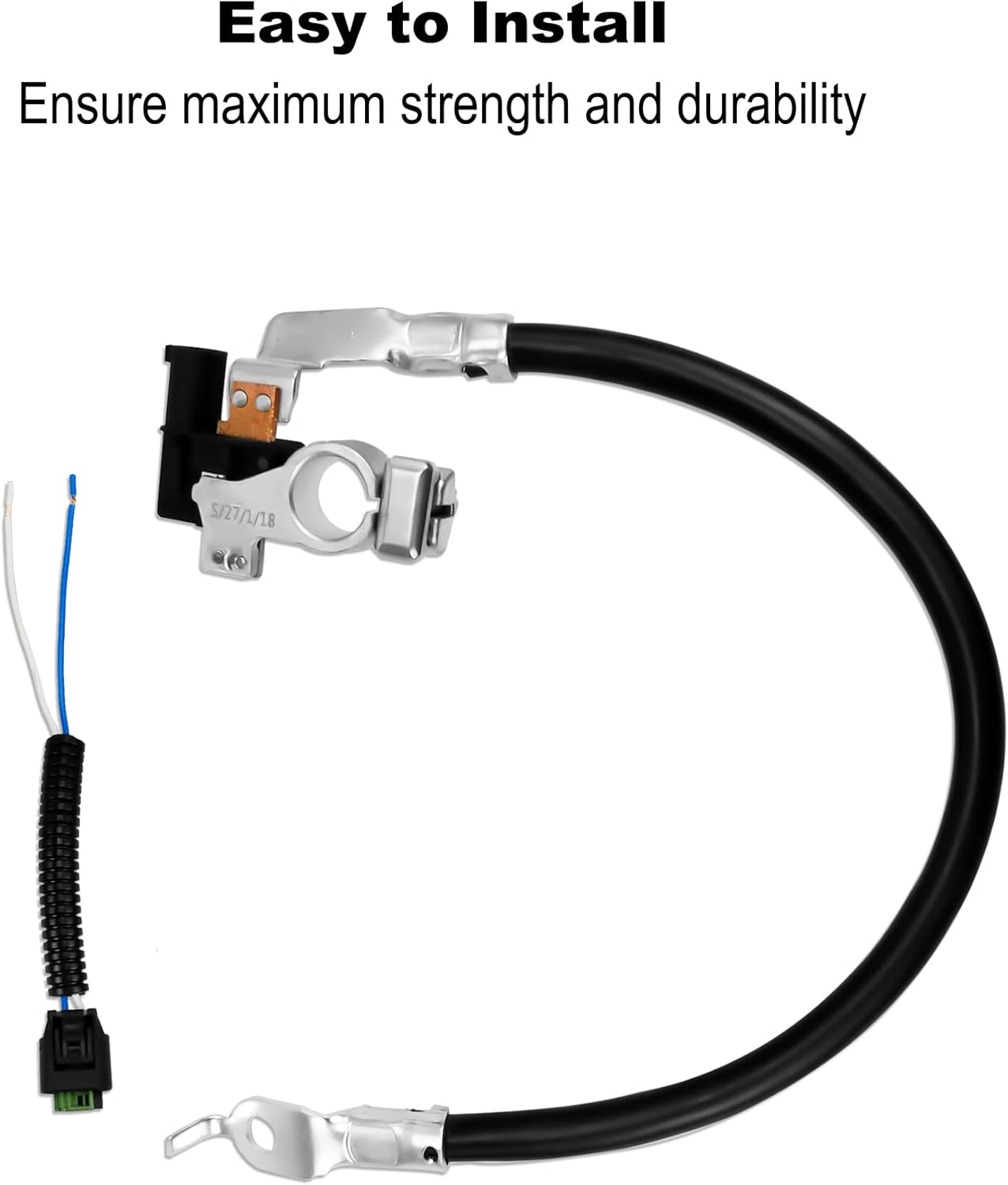 Negative Battery Cable Fit for Ford Focus Escape 2012-2019, Battery Current Volt Sensor AV6Z-10C679-P AV6Z10C679P