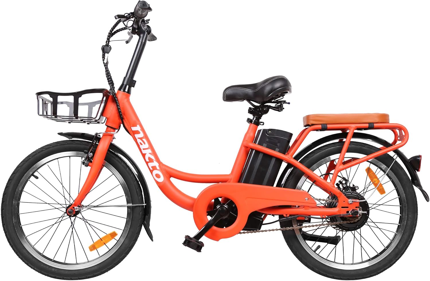 Cruiser Electric Bike Women&Men Brushless Gear Motor Ebike with Removable Waterproof Large Capacity Lithium Battery and Commuter E-Bike