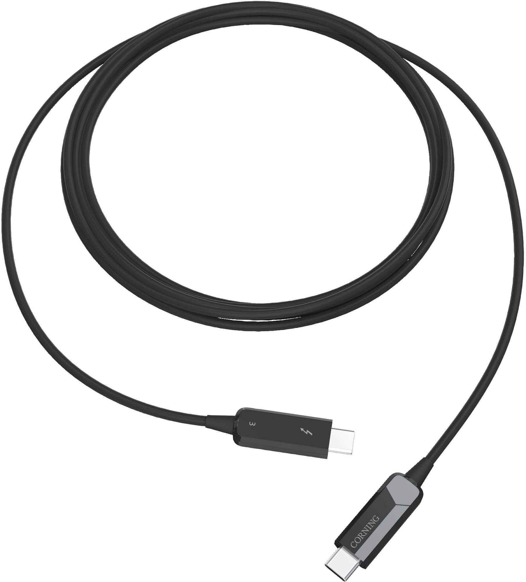 Optical Cables by Corning Thunderbolt 3 USB-C Optical Cable (164 ft)