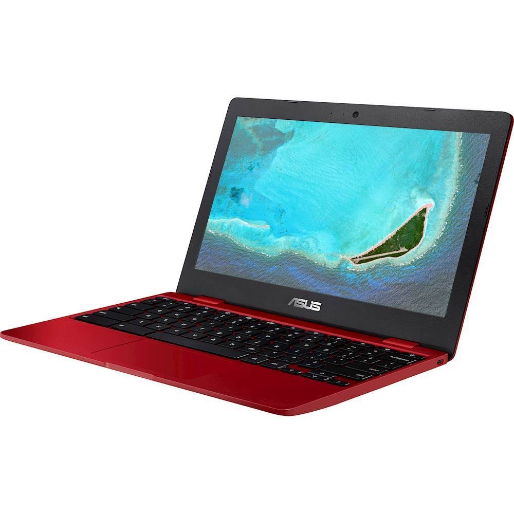 Asus - Chromebook C223NA-DH02-RD 11.6in Intel Celeron N3350 Proc