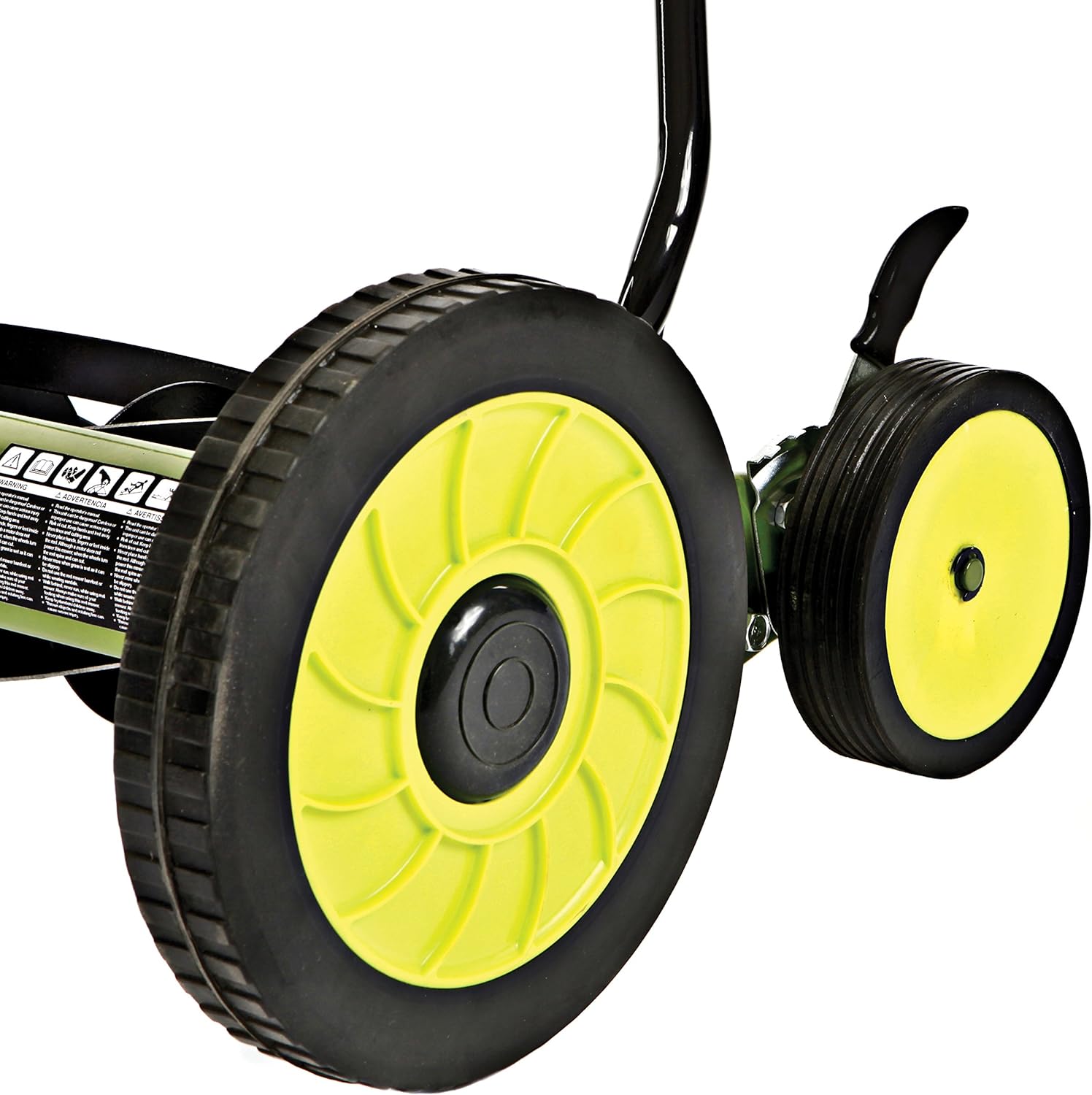 Sun Joe FBA MJ502M 20-Inch Manual Reel Mower w/ 8.5-Gallon Grass Catcher, 9-Position Height Adjustment, Foam Grip, Compact Design, Green