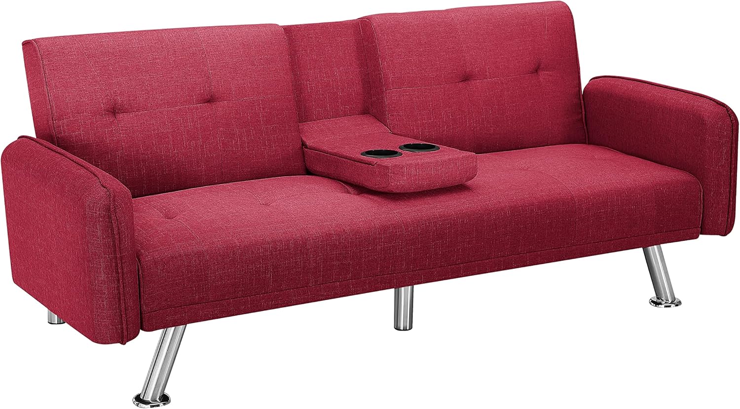 Simple and Fashionable Design Sofa Bed, red Suitable for Living Room and Bedroom