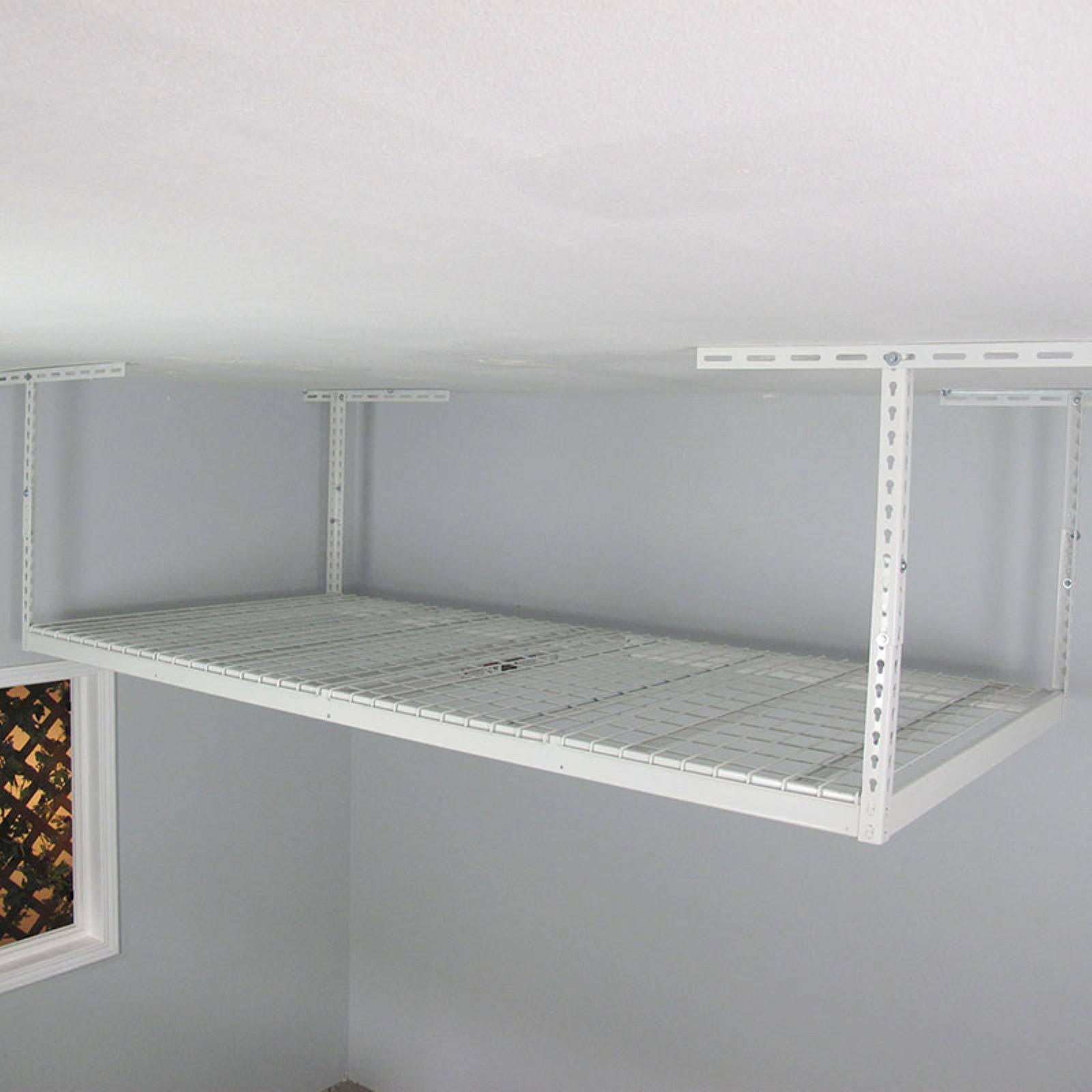 SafeRacks 4&x8& Overhead Garage Storage Rack