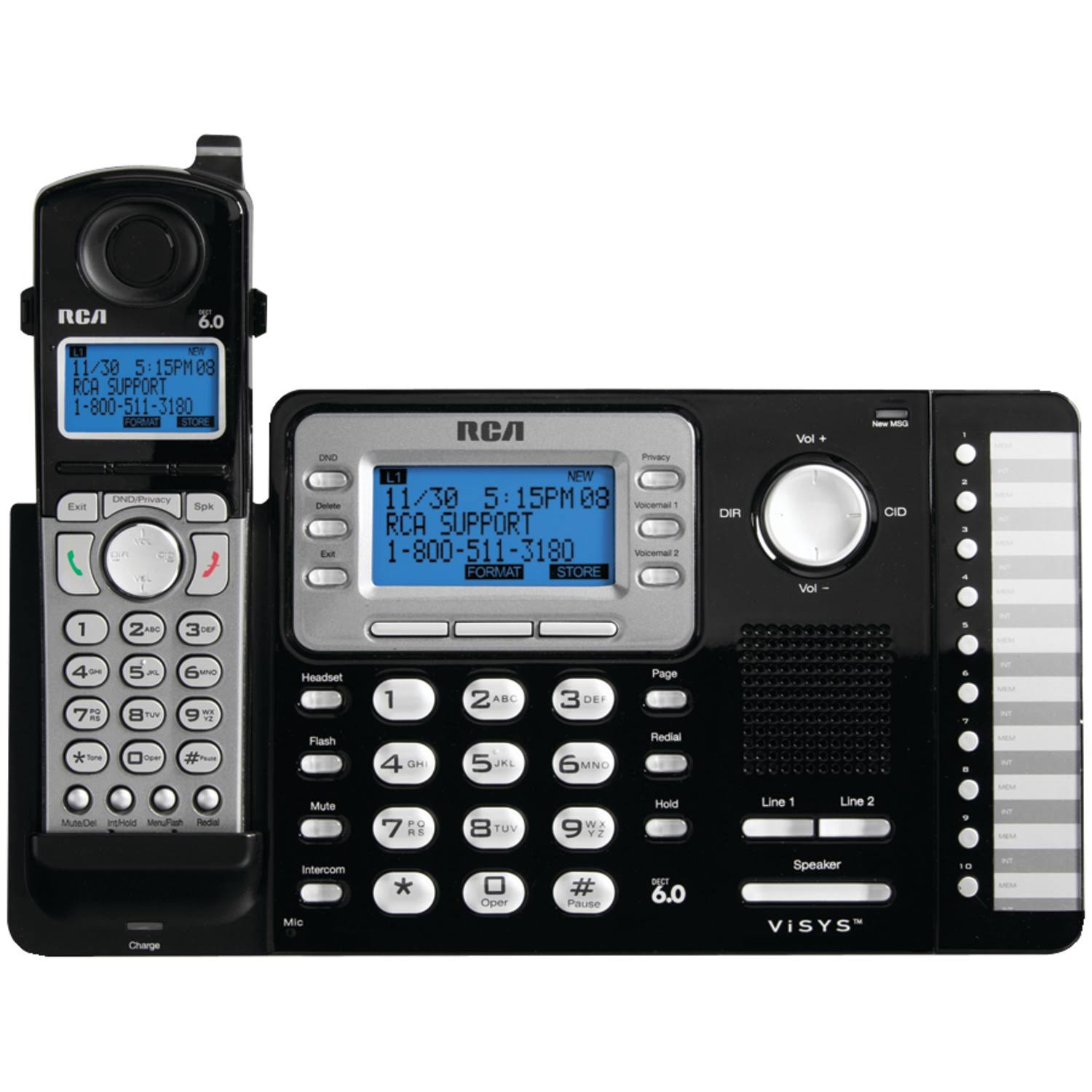 RCA 25212 2-Line Expandable Cordless Phone