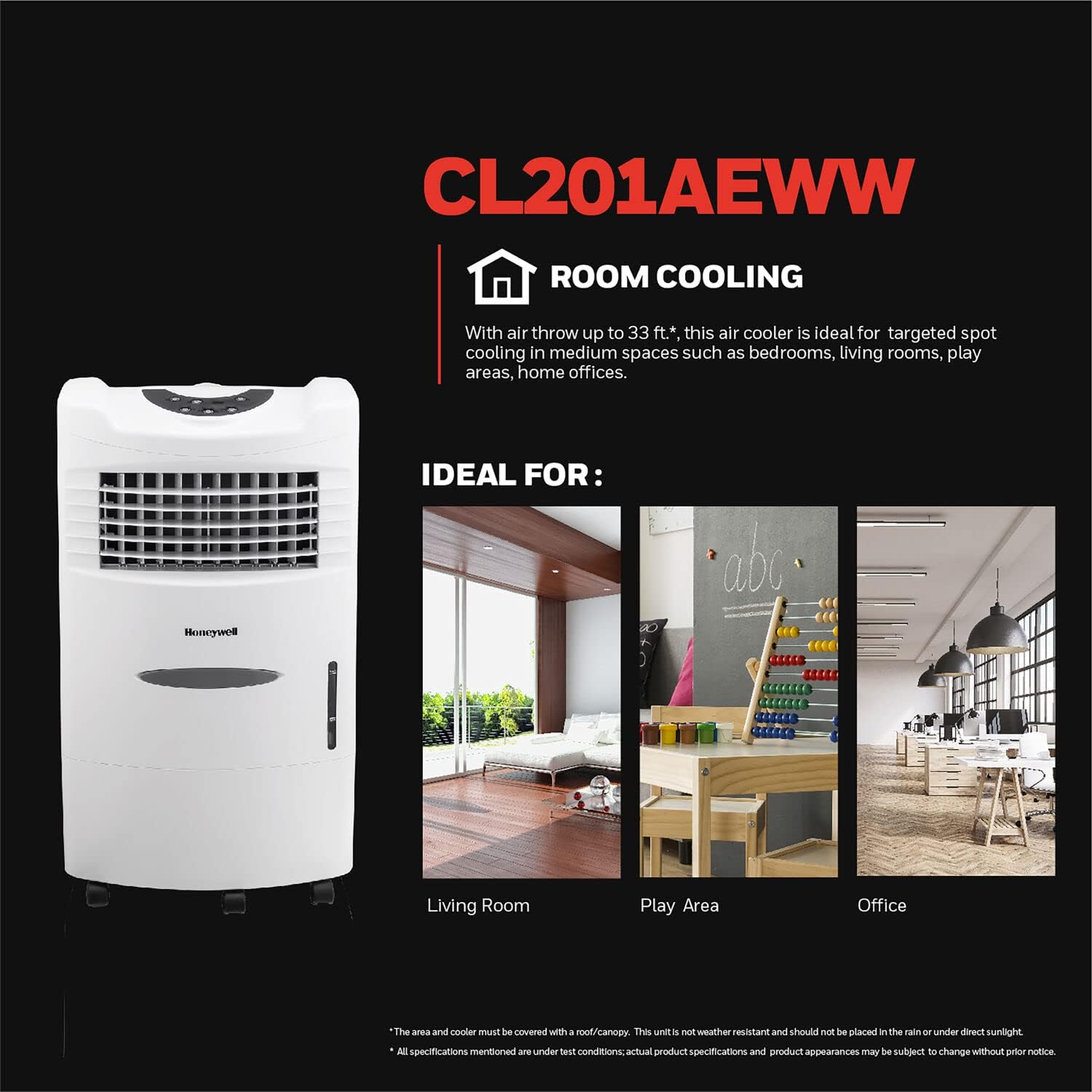 Honeywell CL201AEWW Environmental Appliance, White