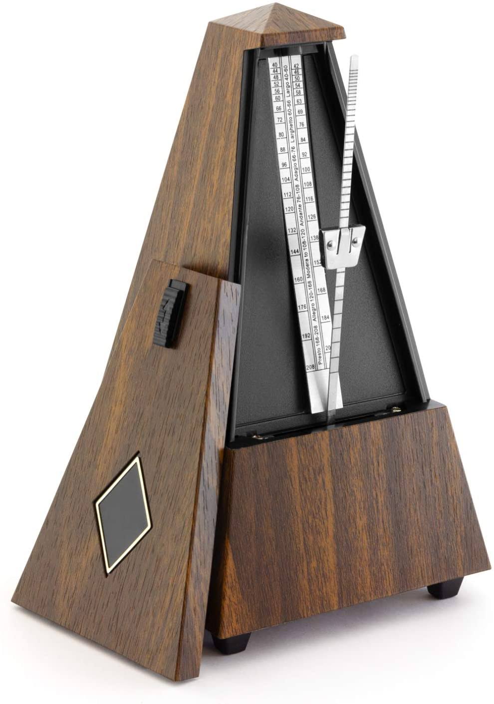 Theodore MET21-WD Mechanical Metronome – Classic Wood Effect Pyramid Design Ideal for Keyboard, Piano Practice