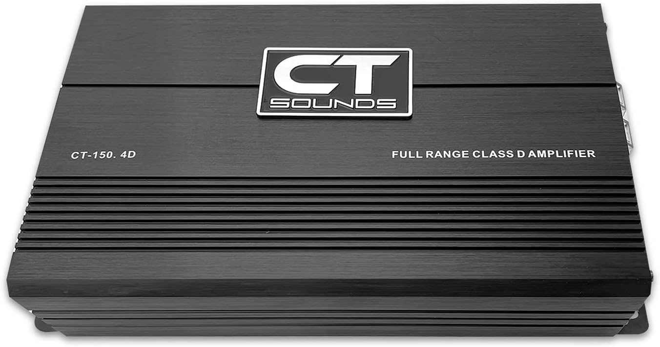 CT Sounds CT-150.4D Full-Range Class D 4 Channel Car Audio Amplifier, 1000 Watts RMS