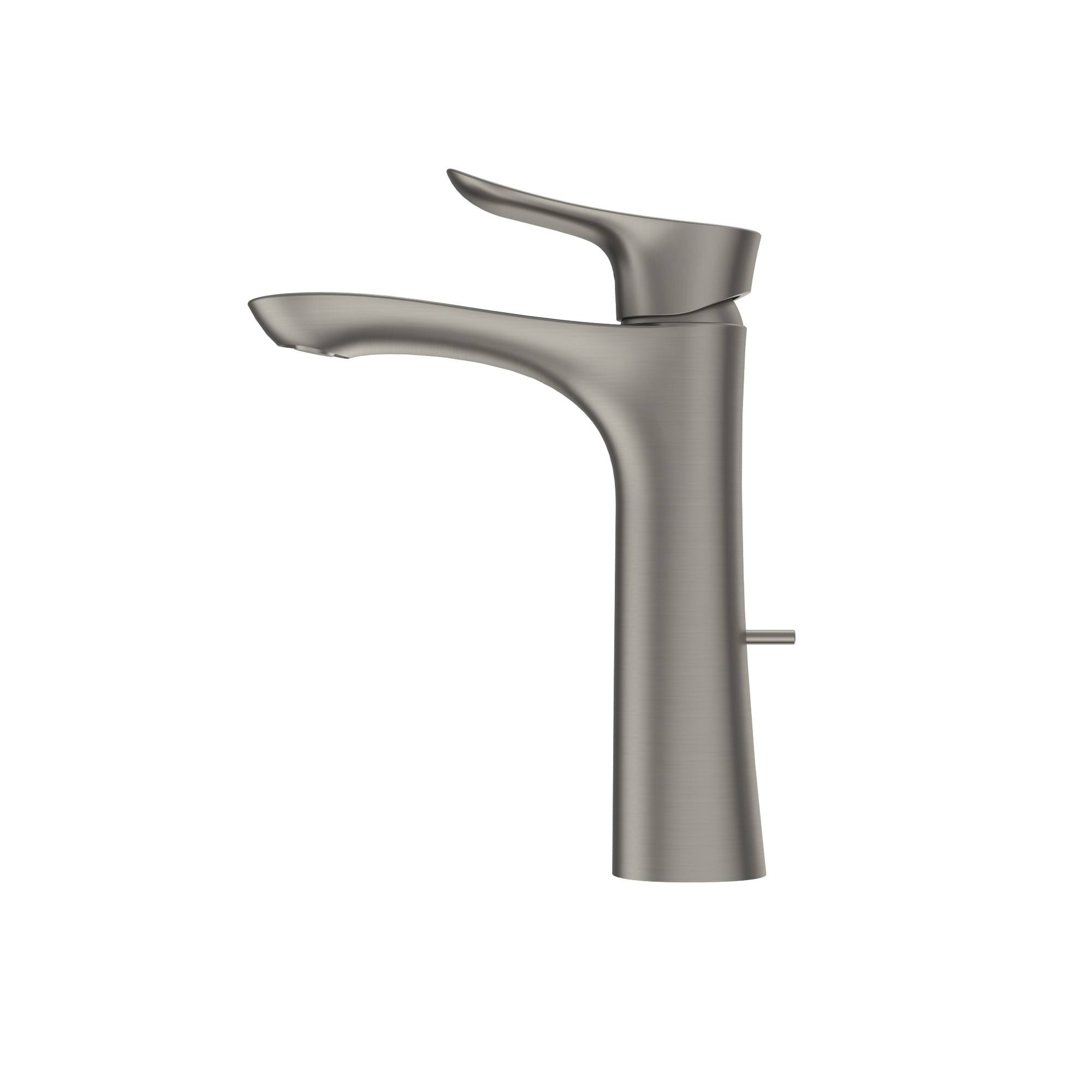 Toto Go 1.2 GPM Single Handle Semi-Vessel Bathroom Sink Faucet with Comfort Glide Technology, Brushed Nickel - TLG01304U#BN
