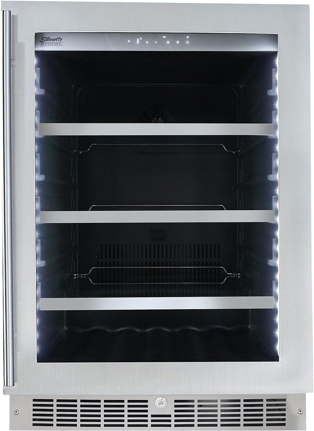 Danby 24-inch Silhouette Saxony Single Zone Beverage Center, Stainless Steel (SPRBC056D1SS)