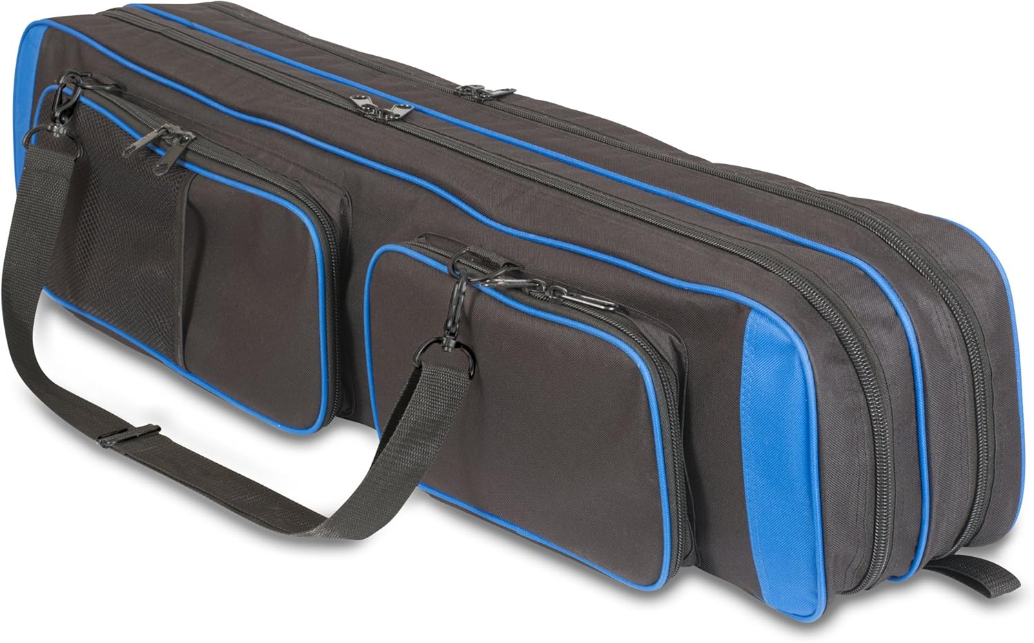 Vexan ICE Fishing Rod & Tackle Bag 36 Soft Case and Multi-Piece Fly Rods Box. Fit up to 36 Rods and Rod Pieces. Blue to match your Clam ICE house