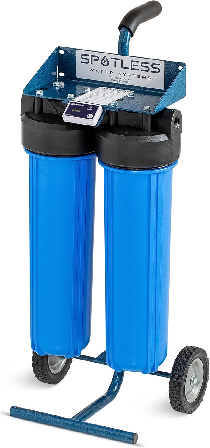 CR Spotless Water Systems - DIC-20 Simplest RV & Car Wash System, Rinse Works for All Vehicles, Motorcycles, Bikes, Boats, Planes, Yachts, Deionized Water System, Towel Drying Eliminated, 1 Pack