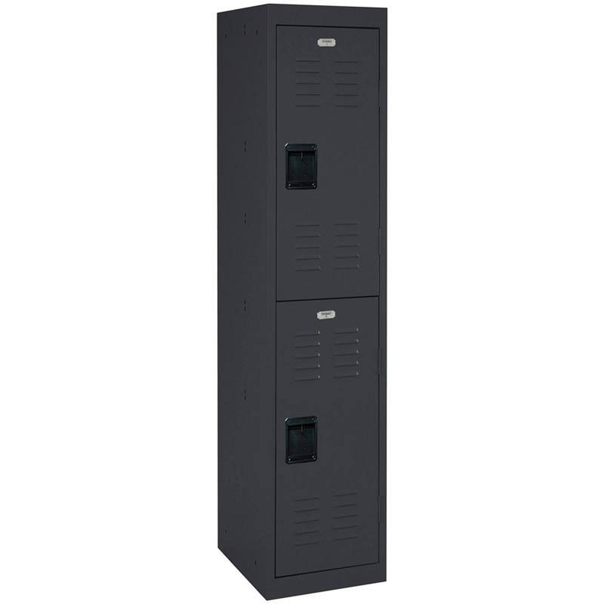 Sandusky Storage Locker 66 in. H x 15 in. W x 18 in. D 2-Tier Welded Steel Black
