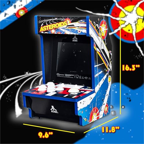 Arcade Classics - WWE Counter Series Game Machine, 4 Games, 8" Liquid Crystal Screen - Mini Cabinet, Portable Gaming, Retro, Countertop Console, Basement Decoration, Man Cave