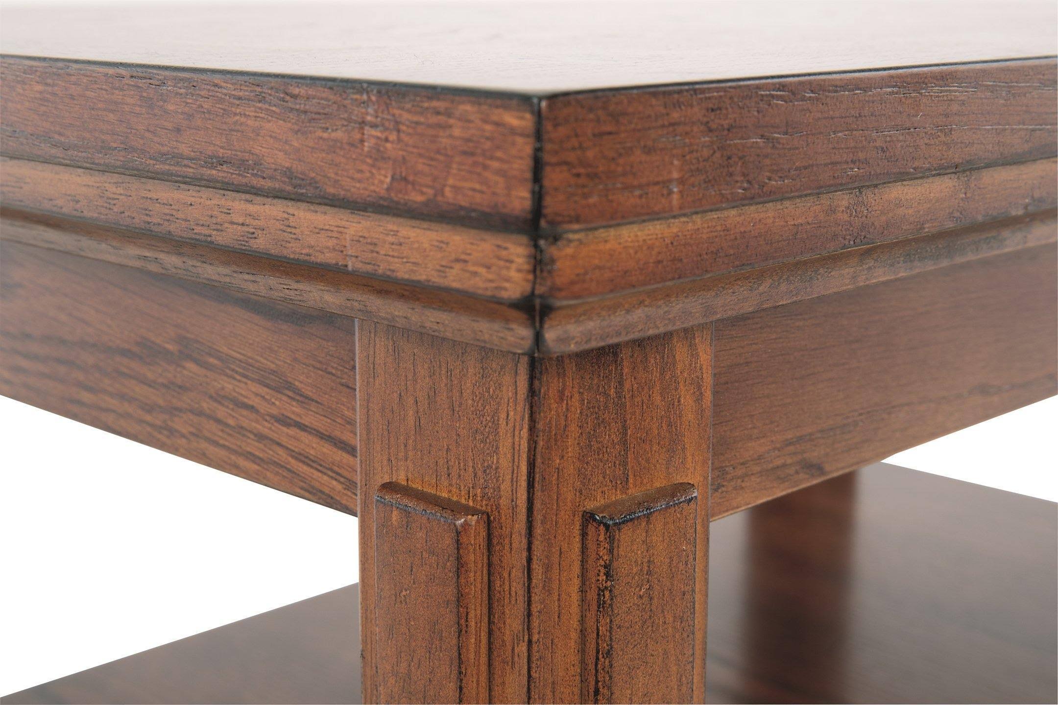 Ashley Cross Island Brown Chair Side End Table