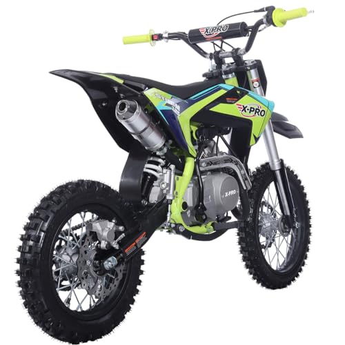 X-PRO Storm 125cc Zongshen Engine Kids Dirt Bike Pit Bike Youth Dirt Pit Bike with 4-Speed Manual Transmission,Big 14"/12" Tires!