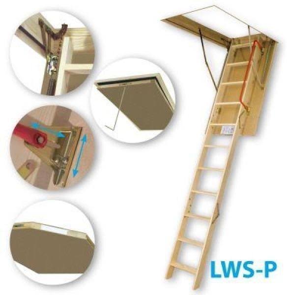 Fakro Attic Ladder Adjustable 300 lb. Load Capacity Anti-Slip Steps Rubber Gasket 66801