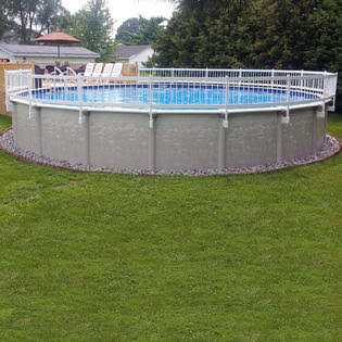 Vinyl Works 24 inch White Economy Resin Above-Ground Pool Fence Kit - Shop Hardware Tools Online Store