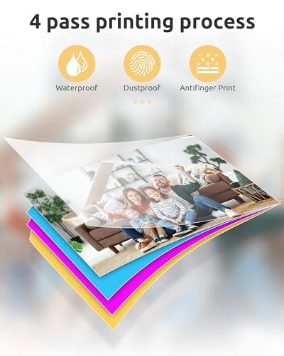 HPRT 4x6'' Portable Photo Printer – Instant Full-Color Photo Printer for Phone/Laptop/MacBook, Bluetooth/USB/WiFi Picture Printer with AR Video Printing, Thermal Dye Sublimation, All-in-One Kit