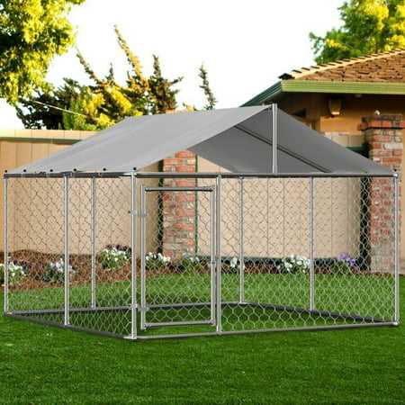 Lzbeitem 10 x 10 ft ( 118 inch x 118 inch x 71 inch ) Outdoor Dog Kennel Outside Large Heavy Duty Shade Dog Pen Playpen Pet Dog Enclosure Crate Dog - Pet Supplies online store
