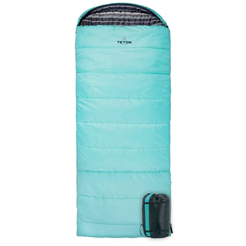 TETON Celsius Regular, 0 Degree Sleeping Bag, All Weather Bag for Adults and Kids Camping Made Easy and Warm Compression Sack Included