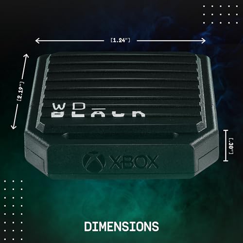WD_Black 1TB C50 Storage Expansion Card, Officially Licensed for Xbox – Quick Resume, Plug & Play, NVMe SSD Expansion for Xbox Series X|S Gaming Consoles - WDBMPH0010BNC-WCSN