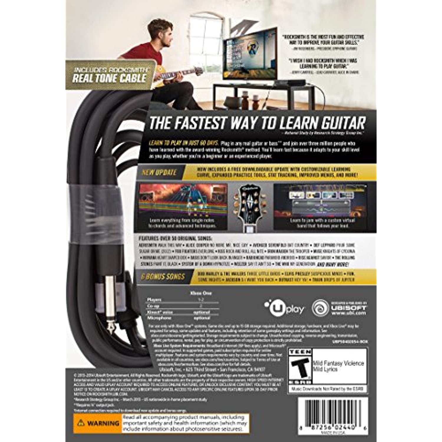 Rocksmith 2014 Edition Remastered - Xbox One Standard Edition