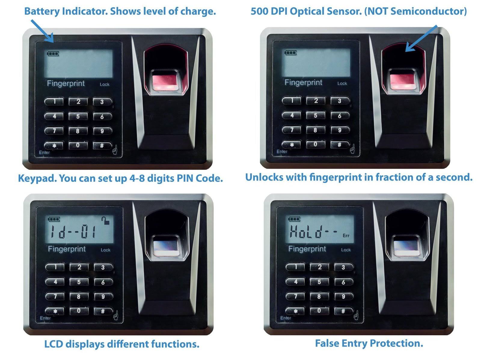 Viking Security Safe VS-50BLX Large Biometric Safe Fingerprint Safe