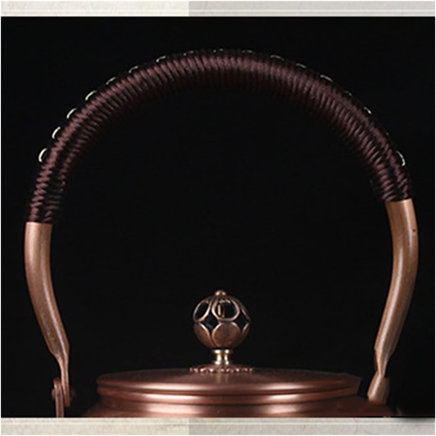 Teapot 1600ML Antique Pure Copper Tea Kettle Teapot Health Boiling Water Pot Handmade Carved Tea Pot Red Copper Tea Set Tea Maker (Color : Style-14) (2)