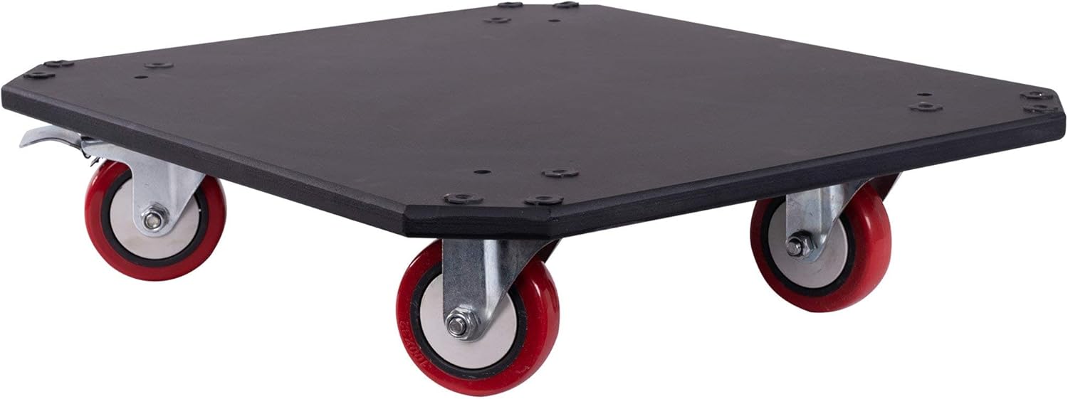 Sound Town 14U PA DJ Rack/Road ATA Case with 11U Slant Mixer Top, 20���� Rackable Depth, DJ Work Table and Casters, 14 Space Size, Pro Tour Grade (STMR-14UWT)