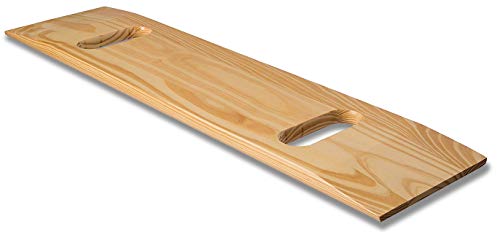 DMI Transfer and Slide Board, FSA Eligible, Made of Heavy-Duty Wood for Patient, Senior and Handicap Move Assist and Slide Transfers, Holds up to 440 Pounds,2 Cut Out Handles, 30 x 8 x 1 (Pack of 10)